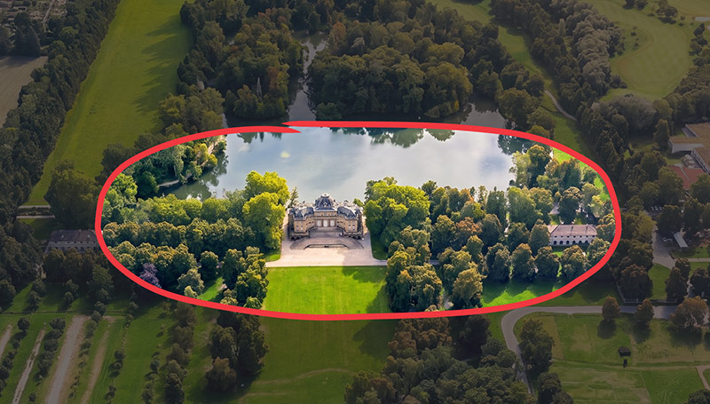 Der für Fotoshootings Lageplan